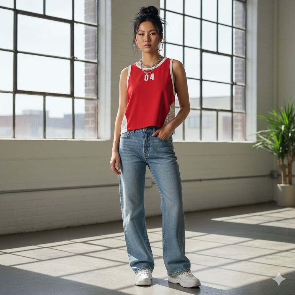 NWT Joaquina Red Lace Cropped Tank Top Y2K Summer Festival